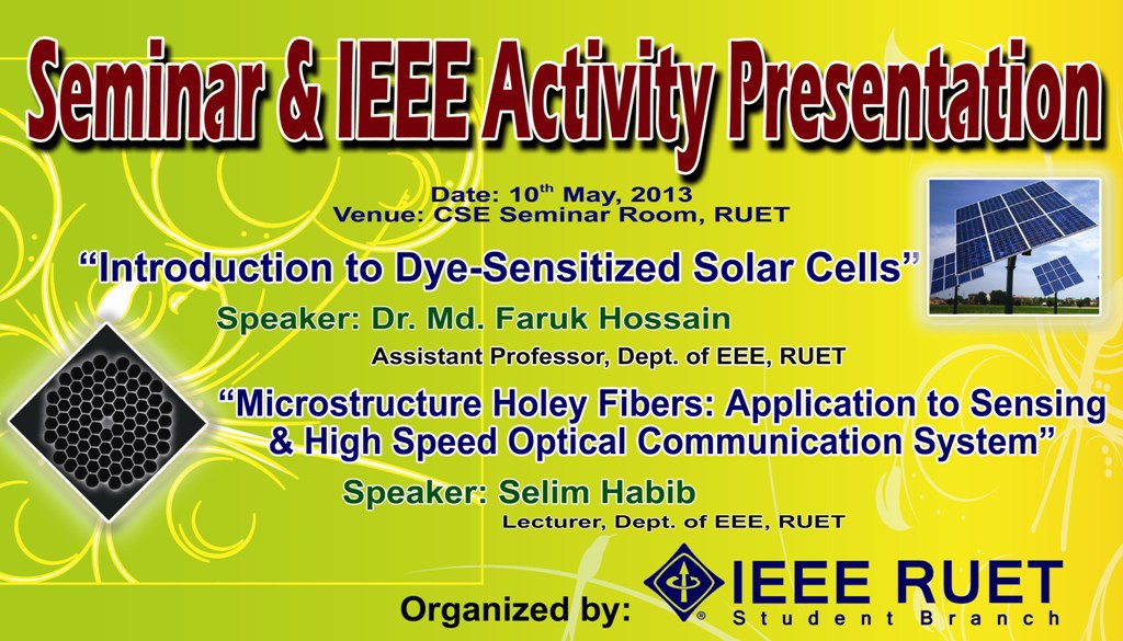 Seminar & IEEE Activity Presentation