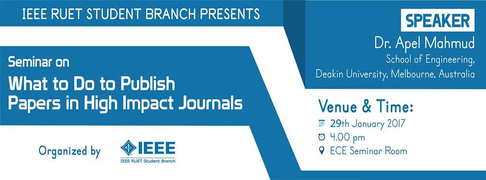 Seminar on What to Do to Publish Papers in High Impact Journals