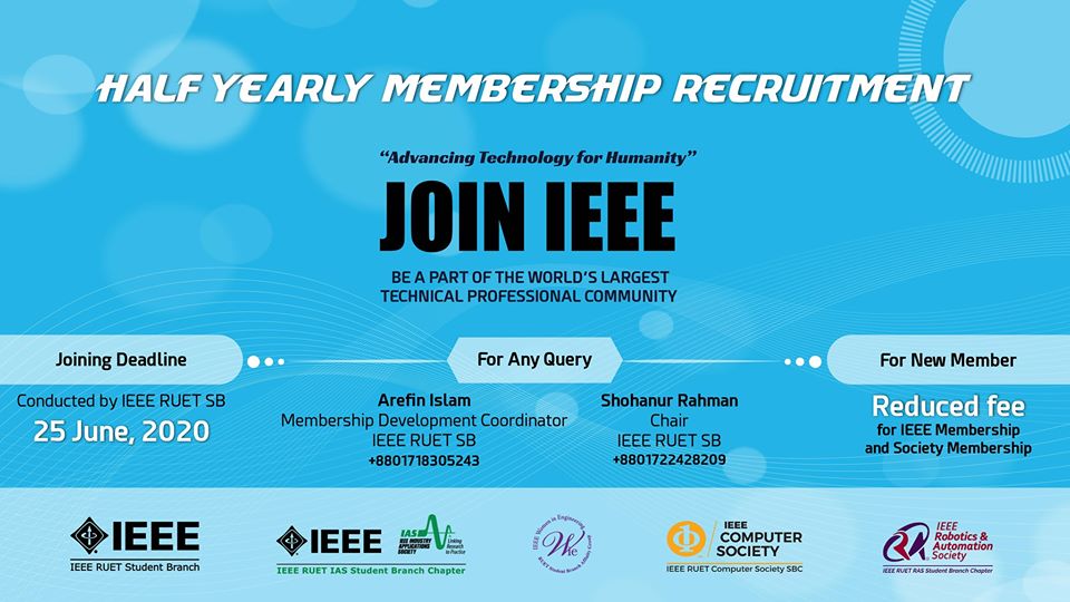 Half Yearly Membership Recruitment: Be a Part of The World's Largest Technical Professional Community