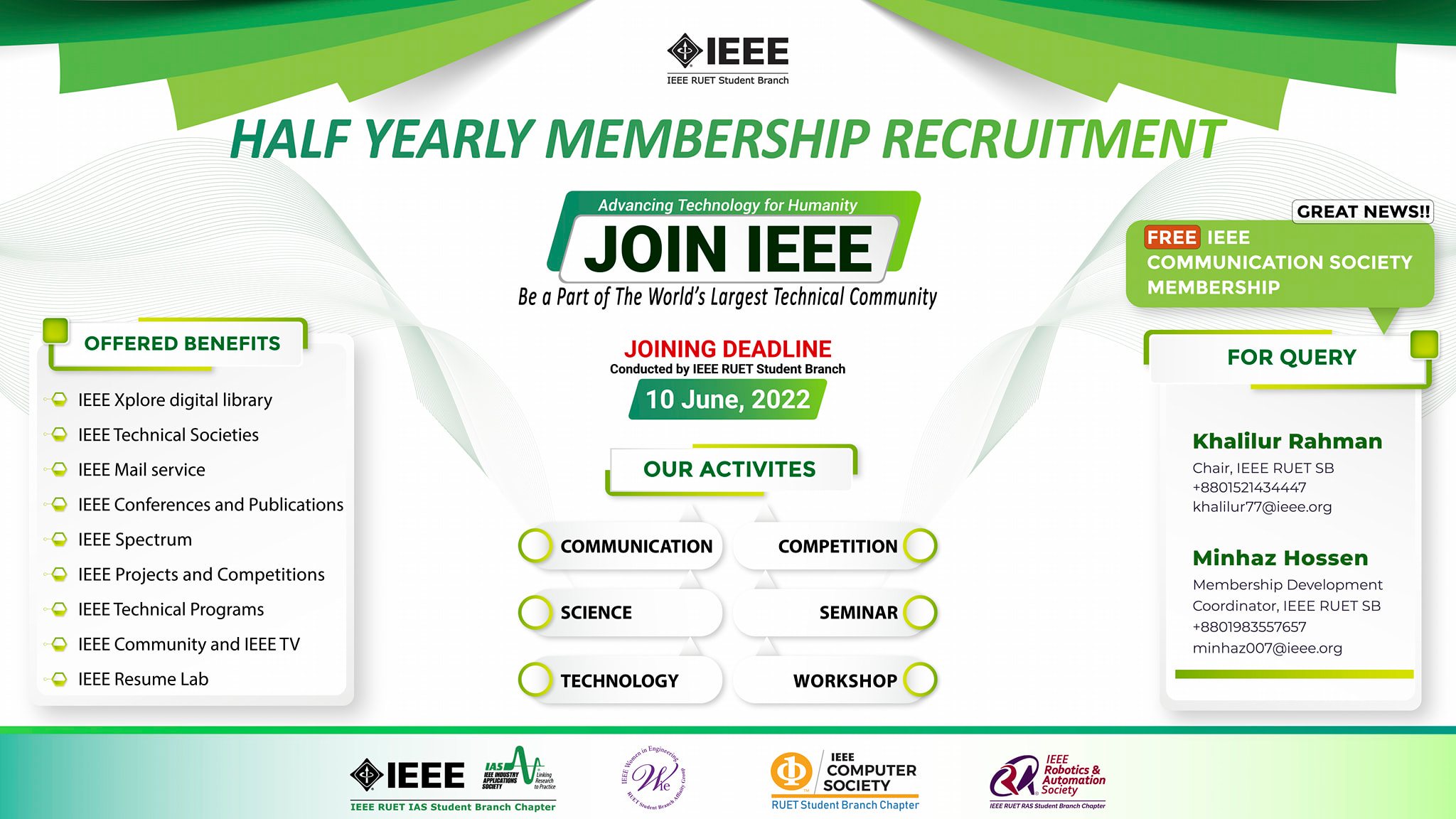 Half Yearly Membership Recruitment:Be a Part of The World's Largest Technical Professional Community