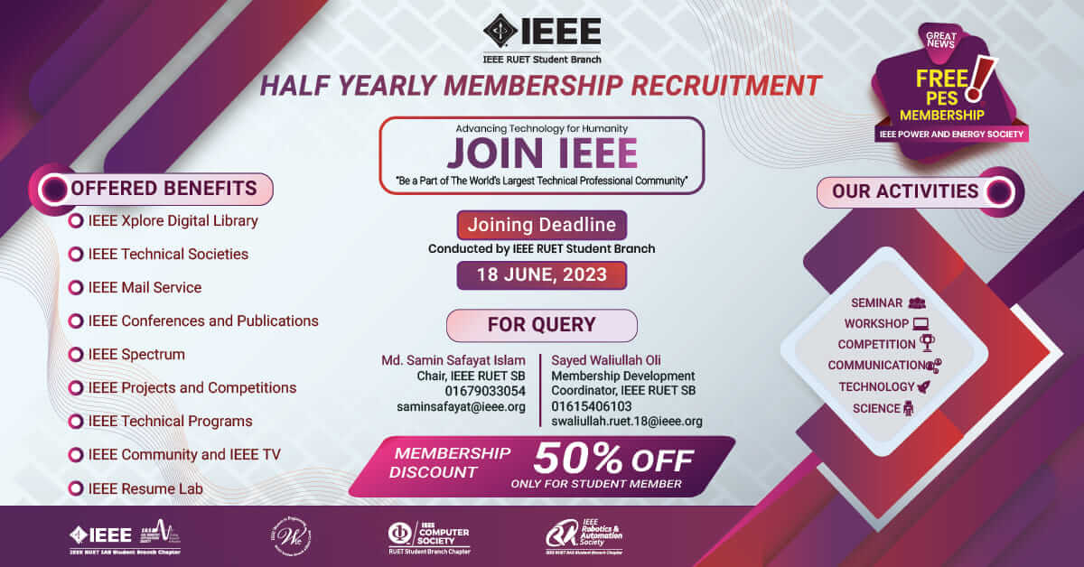 Half Yearly Membership Recruitment 2023