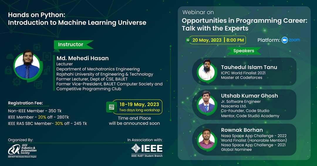 Hands on Python: Introduction to Machine Learning Universe